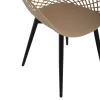 Armchair ARIADNE Polypropylene Cappuccino with Black Metal legs 63x56x80Hcm. Armchair ARIADNE Polypropylene Cappuccino with Black Metal legs 63x56x80Hcm.