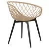 Armchair ARIADNE Polypropylene Cappuccino with Black Metal legs 63x56x80Hcm. Armchair ARIADNE Polypropylene Cappuccino with Black Metal legs 63x56x80Hcm.
