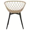Armchair ARIADNE Polypropylene Cappuccino with Black Metal legs 63x56x80Hcm. Armchair ARIADNE Polypropylene Cappuccino with Black Metal legs 63x56x80Hcm.