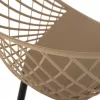 Armchair ARIADNE Polypropylene Cappuccino with Black Metal legs 63x56x80Hcm. Armchair ARIADNE Polypropylene Cappuccino with Black Metal legs 63x56x80Hcm.