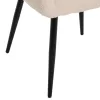 Armchair SHELLY White Teddy fabric with Black Metal legs 57x55x87Hcm. Armchair SHELLY White Teddy fabric with Black Metal legs 57x55x87Hcm.