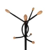 FLOOR STANDING HANGER  METALLIC IN BLACK COLOR-7 HANGING POSITIONS 41x41x176Hcm. FLOOR STANDING HANGER  METALLIC IN BLACK COLOR-7 HANGING POSITIONS 41x41x176Hcm.