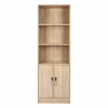 Bookshelf Melamine Ensley Sonama with metal handle 60x30x180 cm Bookshelf Melamine Ensley Sonama with metal handle 60x30x180 cm