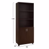 Professional office bookcase Vance Wenge 80X40X190H cm