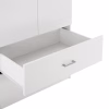 Wardrobe REINA with 2 Drawers White 80x42.5x180.5 cm