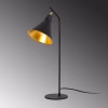 TABLE LAMP IN BLACK AND GOLD  Φ28x50cm