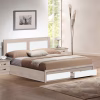 Bed CAPRI Double with 2 Drawers Sonama - White 150X200 cm
