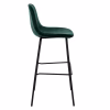Stool VINCENT  VELVET GREEN AND METAL FRAME 56,5x47x106 cm. Stool VINCENT  VELVET GREEN AND METAL FRAME 56,5x47x106 cm.