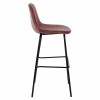 VINCENT STOOL VELVET DUSTY PINK AND METAL FRAME  56,5Χ47Χ106 cm. VINCENT STOOL VELVET DUSTY PINK AND METAL FRAME  56,5Χ47Χ106 cm.