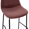 VINCENT STOOL VELVET DUSTY PINK AND METAL FRAME  56,5Χ47Χ106 cm. VINCENT STOOL VELVET DUSTY PINK AND METAL FRAME  56,5Χ47Χ106 cm.