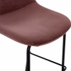 VINCENT STOOL VELVET DUSTY PINK AND METAL FRAME  56,5Χ47Χ106 cm. VINCENT STOOL VELVET DUSTY PINK AND METAL FRAME  56,5Χ47Χ106 cm.