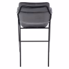 Medium Height Bar Stool KELSO Velvet Gray with Metal Frame 54x58x95cm Medium Height Bar Stool KELSO Velvet Gray with Metal Frame 54x58x95cm