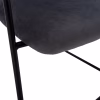 Medium Height Bar Stool KELSO Velvet Gray with Metal Frame 54x58x95cm Medium Height Bar Stool KELSO Velvet Gray with Metal Frame 54x58x95cm