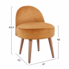 Velvet stool with back Yasmine gold  47x43x63,5cm Velvet stool with back Yasmine gold  47x43x63,5cm