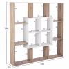 BOOKCASE BRODY  136X22X136 WHITE BOOKCASE BRODY  136X22X136 WHITE
