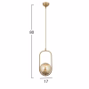 Ceiling Light Metallic Gold 17x80 cm. Ceiling Light Metallic Gold 17x80 cm.