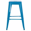 Bar stool MELITA Medium height Metal in Blue 43x43x67cm. Bar stool MELITA Medium height Metal in Blue 43x43x67cm.