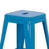Bar stool MELITA Medium height Metal in Blue 43x43x67cm. Bar stool MELITA Medium height Metal in Blue 43x43x67cm.