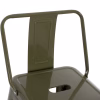 Bar stool MELITA C8643.03 with Metal Back Dark Olive Green 43x43x100cm. Bar stool MELITA C8643.03 with Metal Back Dark Olive Green 43x43x100cm.