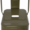 Bar stool MELITA C8643.03 with Metal Back Dark Olive Green 43x43x100cm. Bar stool MELITA C8643.03 with Metal Back Dark Olive Green 43x43x100cm.