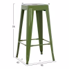 Bar stool MELITA C8642.13 Metal Light Olive Green 43x43x78cm. Bar stool MELITA C8642.13 Metal Light Olive Green 43x43x78cm.