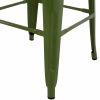 Bar stool MELITA C8642.13 Metal Light Olive Green 43x43x78cm. Bar stool MELITA C8642.13 Metal Light Olive Green 43x43x78cm.
