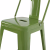 Bar Stool MELITA Medium Height with Back Metal Light Olive Green 42x42x98Y cm. Bar Stool MELITA Medium Height with Back Metal Light Olive Green 42x42x98Y cm.