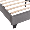 Επενδυμένο Κρεβάτι BECCA Διπλό Γκρί 150x200 εκ.