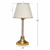 Table Lamp C7591.02 Metallic Gold - Ecru Φ22x45cm