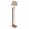 Φωτιστικό δαπέδου C7609.03 MDF Καρυδί με Μπέζ Φ38x150εκ. Φωτιστικό δαπέδου C7609.03 MDF Καρυδί με Μπέζ Φ38x150εκ.