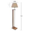 Floor lamp C7609.03 MDF Walnut with Beige Φ38x150cm Floor lamp C7609.03 MDF Walnut with Beige Φ38x150cm