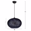 Ceiling Light C7624.03 in Black color Φ40x70Υcm Ceiling Light C7624.03 in Black color Φ40x70Υcm