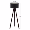 Floor lamp CRUZ C7578.05 Wooden Black Φ38x140cm Floor lamp CRUZ C7578.05 Wooden Black Φ38x140cm