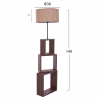Floor lamp C7608.01 MDF Walnut Φ38x140 cm