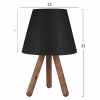 Table Lamp C7598.03 Black - Walnut Φ22x32cm