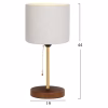 Table Lamp C7597.01 Gold - Ecru Φ19x44cm