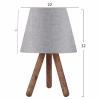 Table Lamp C7598.05 Natural - Gray Φ22x32cm
