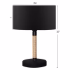 Table Lamp C7601.02 Black Φ24x37cm