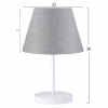 Table Lamp C7603.01 White with Gray Shade Φ22x36cm