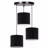 Κρεμαστό Φωτιστικό οροφής Τρίφωτο C7622.02 Μαύρο Φ30x80εκ.