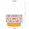Children's Ceiling Lamp BALOO C7572.04 White - Yellow Φ30x70cm