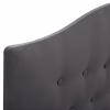 Upholstered Bed MALENA Double with Storage Space Velvet Grey 160X200 cm Upholstered Bed MALENA Double with Storage Space Velvet Grey 160X200 cm
