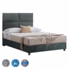 Επενδυμένο Κρεβάτι MILO Ημίδιπλο Nubuck Πράσινο 120x200 εκ.