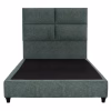 Upholstered Bed MILO Semi-double Nubuck Green 120x200 cm