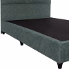 Upholstered Bed MILO Semi-double Nubuck Green 120x200 cm