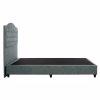Upholstered Bed MALENA Semi-double Nubuck Green 120x200 cm Upholstered Bed MALENA Semi-double Nubuck Green 120x200 cm