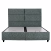 Upholstered Bed MILO Double with Storage Space Nubuck Green 160x200 cm Upholstered Bed MILO Double with Storage Space Nubuck Green 160x200 cm
