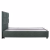 Upholstered Bed MILO Double with Storage Space Nubuck Green 160x200 cm Upholstered Bed MILO Double with Storage Space Nubuck Green 160x200 cm