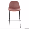 bar stool, dusty pink velvet, metal legs, 47x51x96 bar stool, dusty pink velvet, metal legs, 47x51x96