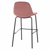 bar stool, dusty pink velvet, metal legs, 47x51x96 bar stool, dusty pink velvet, metal legs, 47x51x96